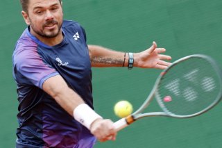 Une belle victoire pour Stan Wawrinka KEYSTONE/EPA/SEBASTIEN NOGIER
